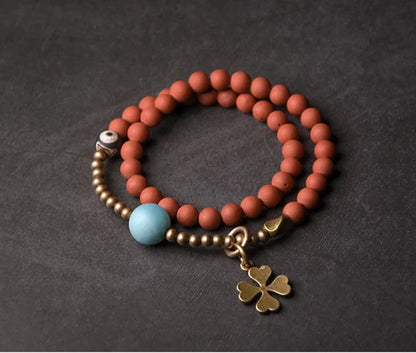 Red jasper, amazonite & Yellow/red agate