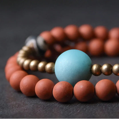 Red jasper, amazonite & Yellow/red agate